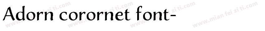 Adorn corornet font字体转换